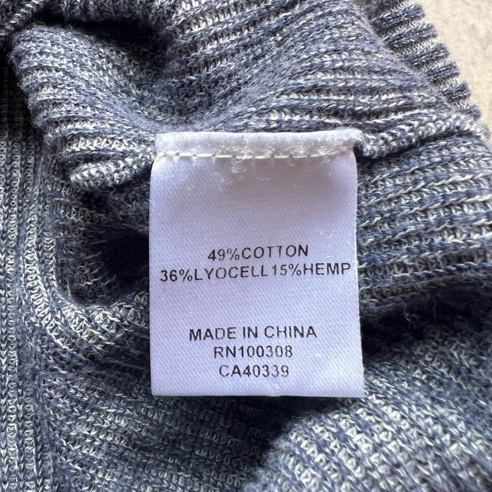 Peter Millar Crown Harbor Shawl Collar Cardigan Mens Indigo Knit Designer XL - Picture 5 of 8